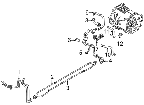 2024 Audi e-tron GT Inlet Hose Diagram for 9J1-121-109