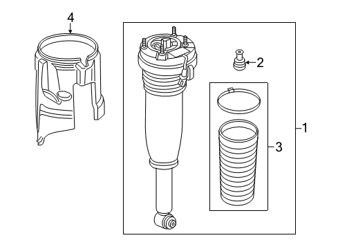 2015 Audi S8 Shocks & Components - Rear