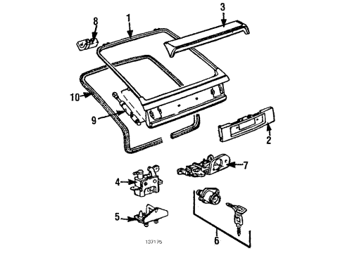 1984 Audi 5000 Gate & Hardware