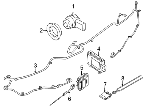 2022 Audi e-tron GT Electrical Components - Rear Bumper