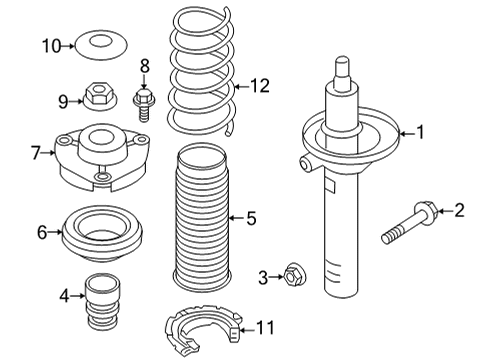 2024 Audi A3 Struts & Components - Front