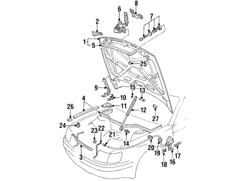 1995 Audi S6 Hood & Components