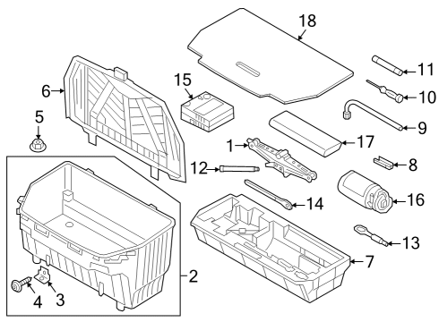 2024 Audi Q8 e-tron Jack & Components