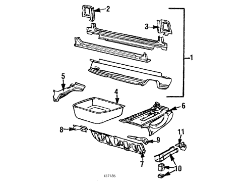 1984 Audi 5000 Rear Body