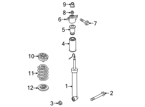 2020 Audi S6 Shocks & Components - Rear Diagram 2