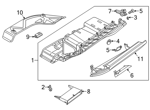 2020 Audi A8 Quattro Glove Box