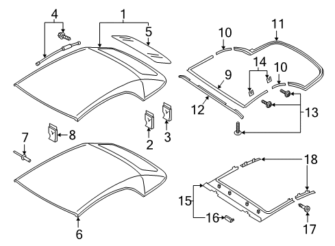 2022 Audi S5 Top Cover & Components