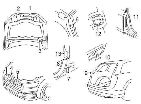 2023 Audi Q7 Information Labels