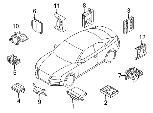 2010 Audi A5 Electrical Components Diagram 1