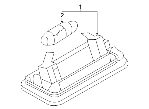 2006 Audi TT License Lamps