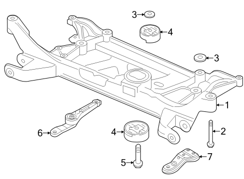 2023 Audi RS3 Suspension Mounting - Front