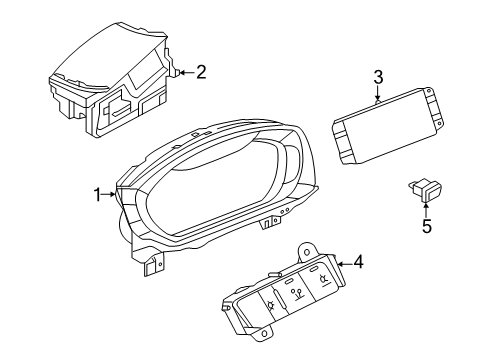 2022 Audi S6 Cluster & Switches