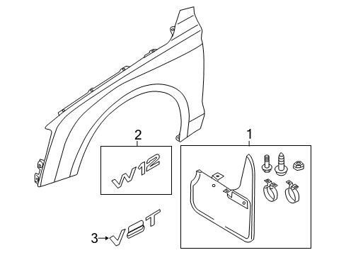 2015 Audi S8 Exterior Trim - Fender