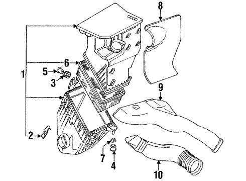 1995 Audi S6 Air Intake