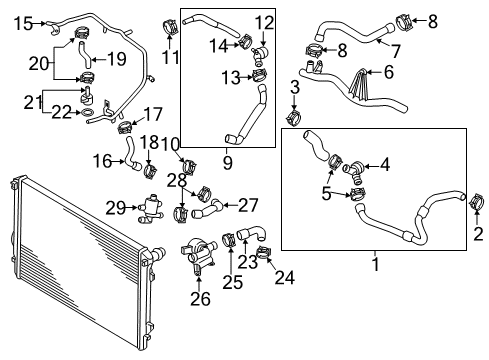 2016 Audi A3 Hoses, Lines & Pipes