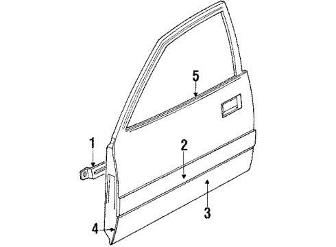 1991 Audi 100 Quattro Front Door