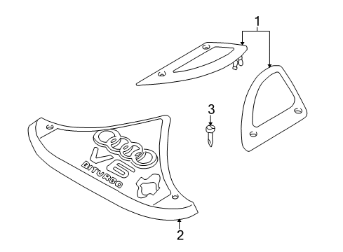 2001 Audi A6 Quattro Engine Appearance Cover Diagram 1