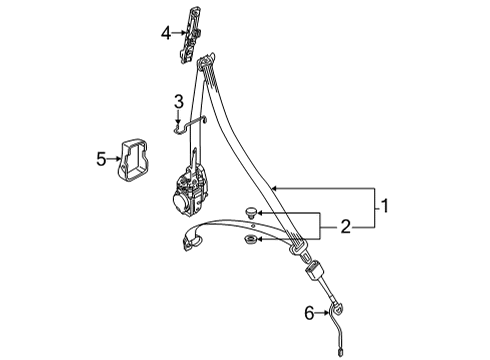 2022 Audi e-tron GT Front Seat Belts