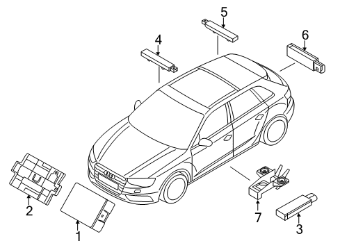 2016 Audi A3 Sportback e-tron Keyless Entry Components