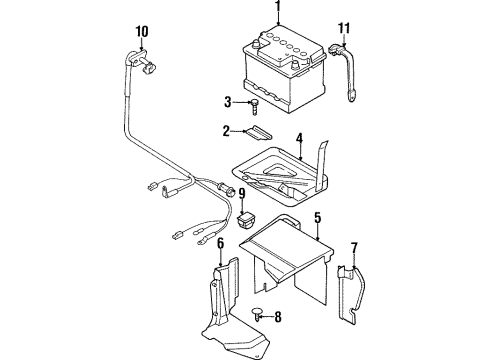 1998 Audi Cabriolet Battery