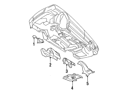 1998 Audi Cabriolet Heat Shields