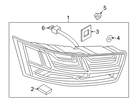 2019 Audi Q7 Tail Lamp Assembly Diagram for 4M0-945-094-L