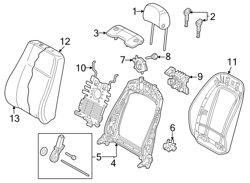 2020 Audi A5 Sportback Power Seats Diagram 2