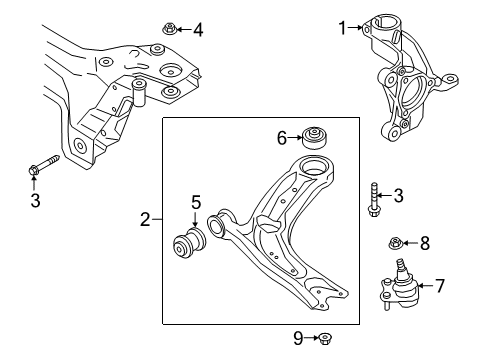 2024 Audi Q3 Front Suspension Components