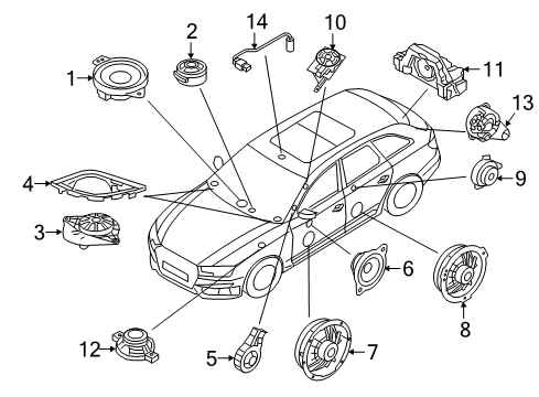 2021 Audi A4 allroad Sound System Diagram 2