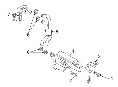 2017 Audi A4 Trans Oil Cooler