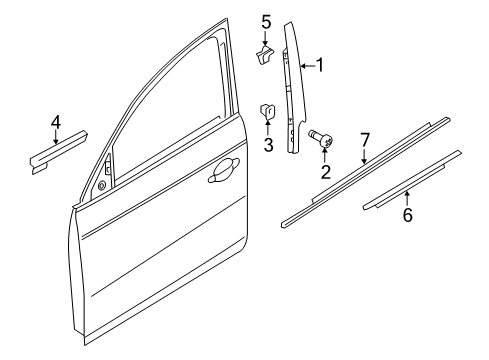 2015 Audi allroad Exterior Trim - Front Door