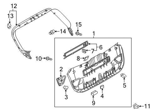 2016 Audi A3 Sportback e-tron Interior Trim - Lift Gate