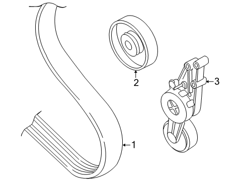 2007 Audi A4 Belts & Pulleys, Maintenance Diagram 2