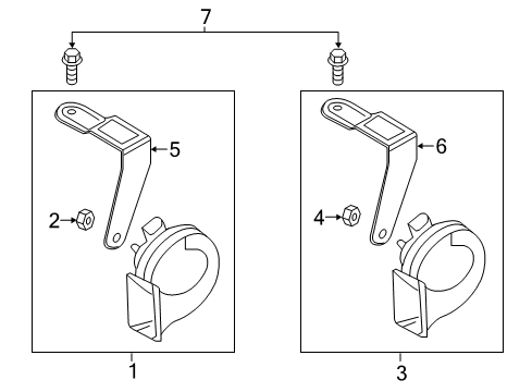 2023 Audi Q7 Horn