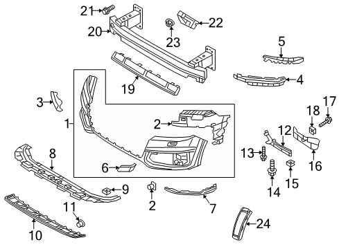 2017 Audi Q7 Front Bumper