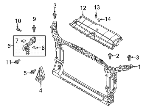 2022 Audi A6 allroad Radiator Support