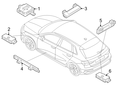 2023 Audi RS3 Keyless Entry Components