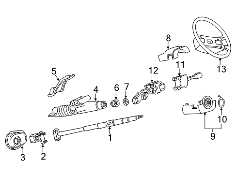 1994 Audi 90 Quattro Shaft Assembly Diagram for 8A1-419-509