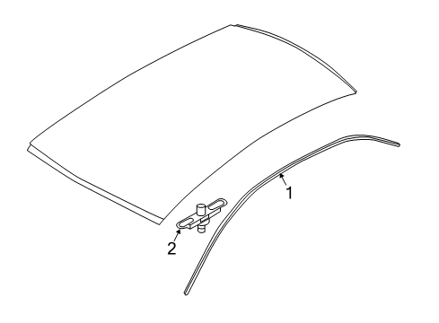 2014 Audi A4 Exterior Trim - Roof