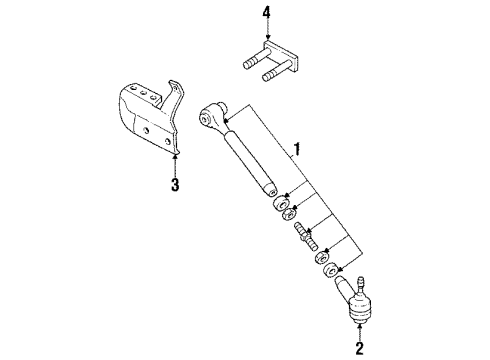 1990 Audi Coupe Quattro Steering Column & Wheel, Steering Linkage Diagram 3