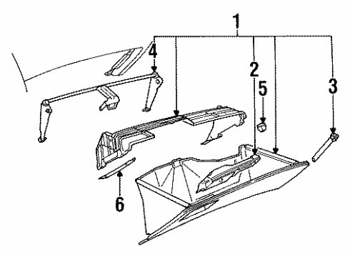 1994 Audi 90 Quattro Glove Box