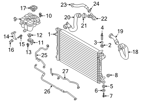 2021 Audi Q8 Radiator & Components