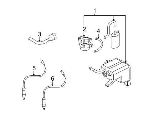 2009 Audi Q7 Emission Components Diagram 2