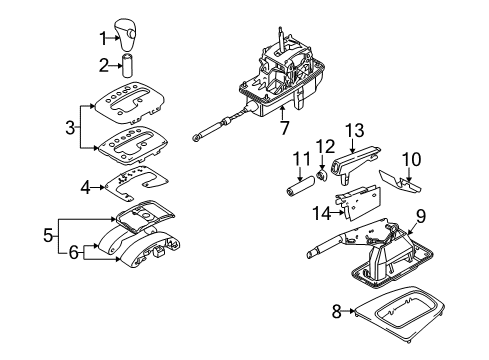 2004 Audi A4 Quattro Console Diagram 4