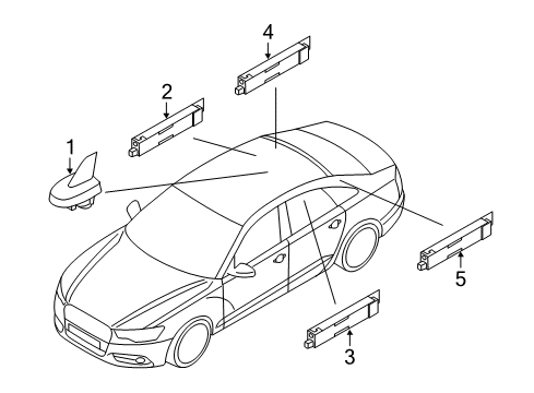 2014 Audi A6 Antenna & Radio