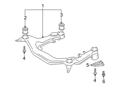 2007 Audi S4 Suspension Mounting - Front Diagram 2