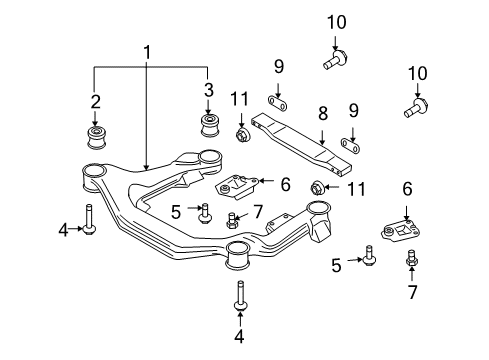 2008 Audi S8 Suspension Mounting - Front