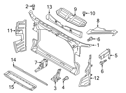 2018 Audi RS7 Radiator Support