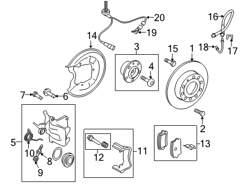 2010 Audi TT Quattro Rear Brakes