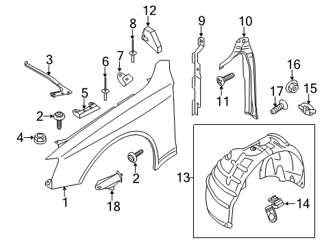 2015 Audi allroad Fender & Components